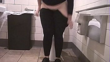 Toilet cam of fat ass latina